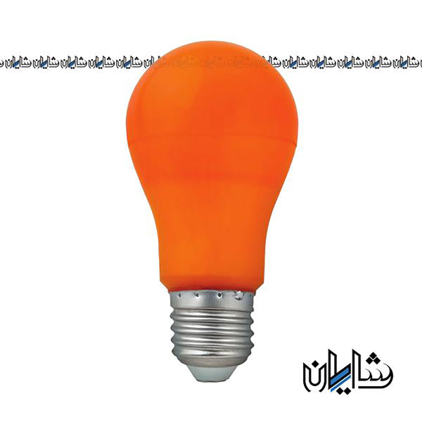 لامپ ال ای دی حبابی 9 وات نارنجی هالی استار