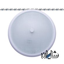 چراغ سقفی دولامپ کفی فلزي شیشه طرح چهارخانه شیله SC 890